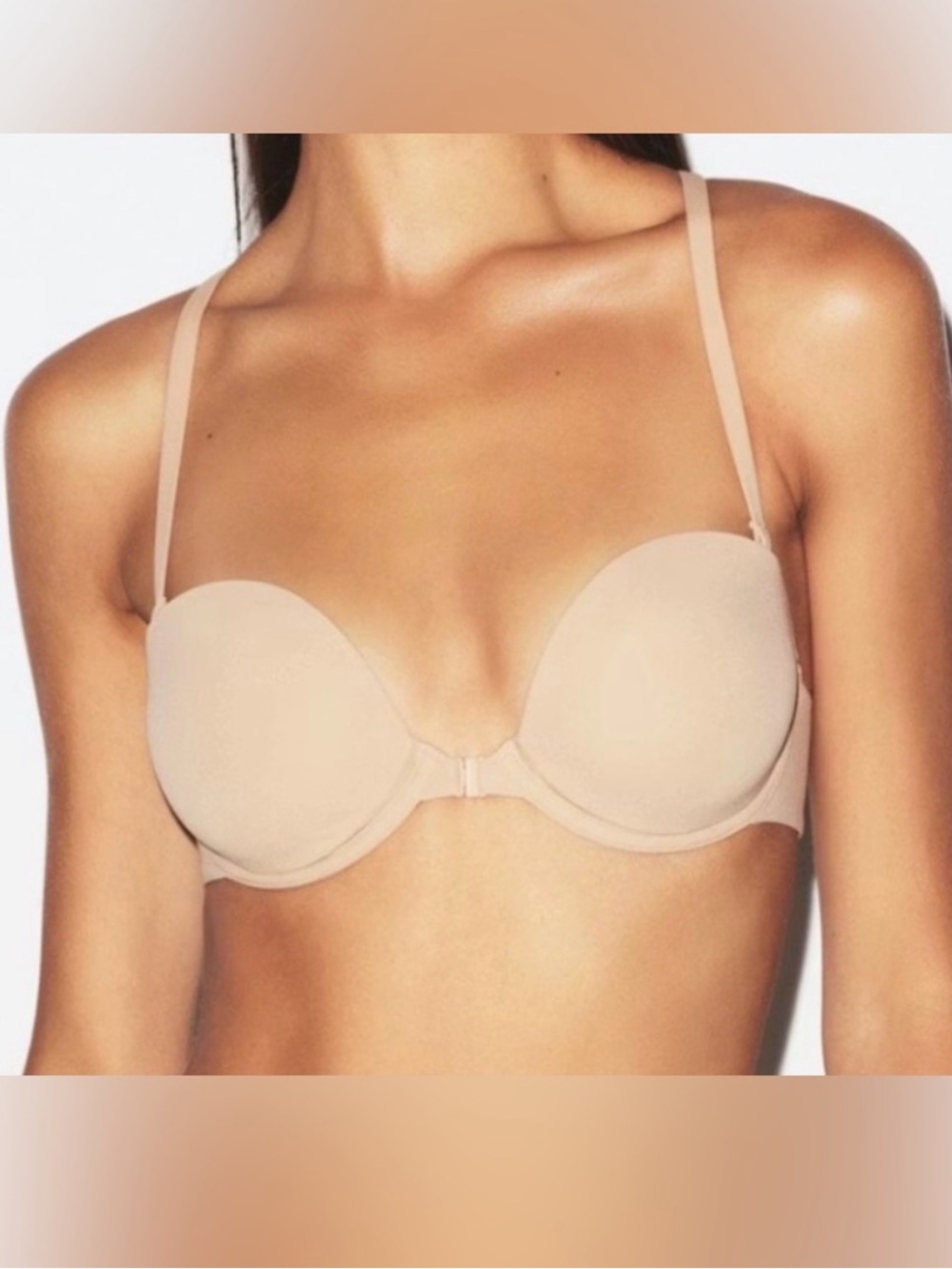 SKIMS Racerback Underwire Bra color Clay
